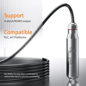 0-5 मीटर जल स्तर सेंसर ट्रांसमीटर 4-20ma 0-10v 0-5v रेंज 304s तरल स्तर सेंसर उपकरण <span class=keywords><strong>rs485</strong></span> श्रृंखला - Product Image 3
