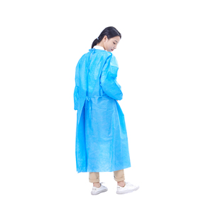 <span class=keywords><strong>Pas</strong></span> <span class=keywords><strong>cher</strong></span> Bleu Non Tissé Vêtements Jetables Robe D'isolation Médicale SMS Imperméable À L'eau Robes Chirurgicales Fournisseurs - Product Image 3