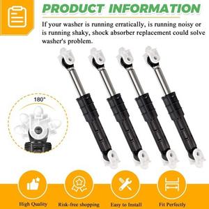 Amortisseur de machine à laver Kenmore KitchenAid 8182812 W10822553, ensemble de 4 pièces en plastique durable pour amortir les vibrations - Product Image 2