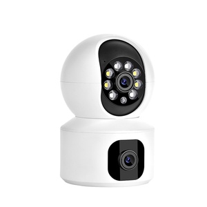 4MP đầy đủ màu sắc tầm nhìn ban đêm WIFI PTZ <span class=keywords><strong>Robot</strong></span> <span class=keywords><strong>Camera</strong></span> an ninh trong nhà không dây Màn hình kép icsee CMOS Bộ nhớ đám mây âm thanh hai chiều - Product Image 1