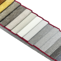 Tissu chenille beige teint en fil, résistant aux déchirures, 100 % polyester, pour meubles, ensembles de canapés et sacs