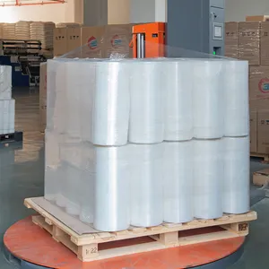 China Wholesale Transparent Pof Plastic Pe Pallet Shrink Lldpe Stretch Film Fabricante