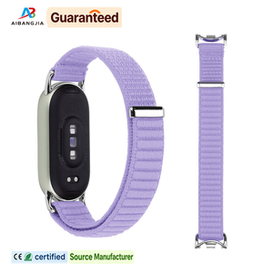 สายรัดข้อมือไนลอนแบบห่วงรุ่นใหม่ปี 2025 สำหรับ <span class=keywords><strong>Xiaomi</strong></span> Band 8 9 <span class=keywords><strong>10</strong></span> พร้อมตัวเชื่อมต่อโลหะ อุปกรณ์เสริมสมาร์ทวอทช์สำหรับเล่นกีฬา - Product Image 1