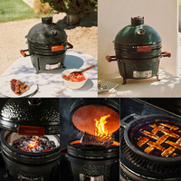 SEB KAMADO Fabricant de barbecue en céramique de 16 pouces, barbecue en céramique pour le camping en plein air