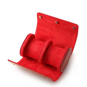 Wholesale Home Storage <b>Box</b> 3-Slot <b>Watch</b> Roll Travel Case Portable Vintage <b>Leather</b> Display Organizers of Men - Product Image 3