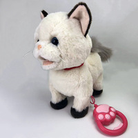 Jouets en peluche électriques pour chat et chien, simulation douce parlante et marchante, lapin de Pâques en peluche, jouets interactifs pour enfants, poupée animale, cadeau
