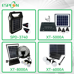 สถานีพลังงานแสงอาทิตย์ Espeon เครื่องกำเนิดไฟฟ้าแบบพกพา 12V พร้อมไฟ LED และแผงโซลาร์เซลล์สำหรับใช้งานกลางแจ้ง - Product Image 4