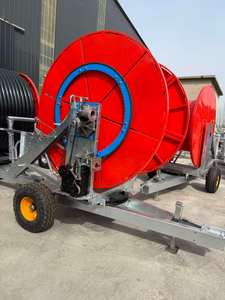 Carrete de manguera de riego metálico a gran escala con función de ahorro de agua para agricultura en campos amplios y uniformes - Product Image 5