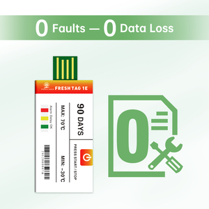 과일 야채 운송을위한 일회용 USB 온도 데이터 로거 30000 녹음 - Product Image 2