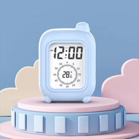 Jam Meja Elektronik Modern Multifungsi dengan Pengatur Waktu Visual, Kalender, Fungsi Snooze, dan Produktivitas Ramadan