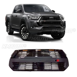 For Toyota Hilux 2023-2025 Body Kit <b>Car</b> Bumper Grill Racing Grills <b>Decorative</b> Strips Front Bumper Grill Exterior Part - Product Image 3
