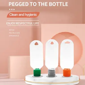Bottles Plastic Suppliers Wholesale 50ml Transparent Plastic Squeeze Bottles With Press Cap Pet Color Lotion Bottles Packaging Features Screw Cap Logo