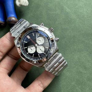Montres noires pour hommes, montre chronographe de luxe à quartz, lunette en céramique, acier inoxydable 316L, mouvement japonais VK, montre pour homme, Orologi - Product Image 2