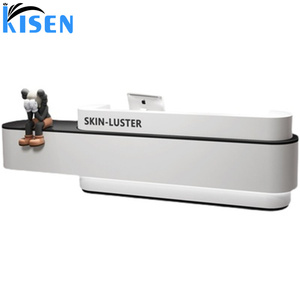 Mostrador de Recepción Grande de Acero Inoxidable Kisen Beauty para Oficina, Hospital, Bar, Hotel, Sala de Estar, Taller, Salón, Caja - Product Image 3