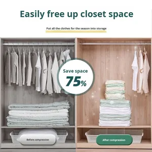 Vacuum Compression <strong>Storage</strong> <strong>Bag</strong> Thickened Plastic Europe Design Multifunction Travel Clothes Quilt Jacket <strong>Suction</strong> Compression - Product Image 6