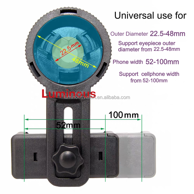 Eyepiece Adapter Connect to Cellphone for Slit Lamp Telescopes Astronomical Telescopes Microscopes Birdwatching Scopes
