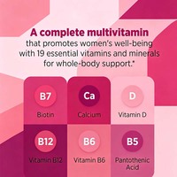 Complément Multivitaminé GeniVida Genistein pour Femmes en Ménopause – Réduit les Bouffées de Chaleur – 19 Nutriments en 1 pour les Os, l'Énergie et le Cerveau – Marque Blanche