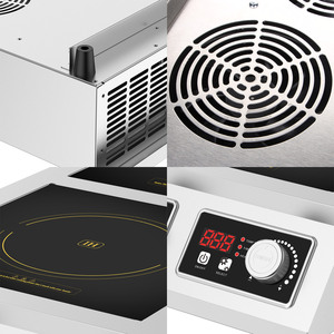 Thương mại nấu ăn hai Burner cảm ứng đung đôi phạm vi 3.5kW điện microlite HOB phẳng Bếp cảm ứng - Product Image 6