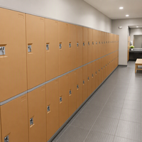 Toppla Casiers de vestiaire étanches en ABS pour salle de sport et spa, organisateur de vêtements, structure démontable, design moderne, respectueux de l'environnement