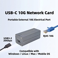 Port Ethernet externe USB-C portable 10 Gbps pour ordinateur portable en stock