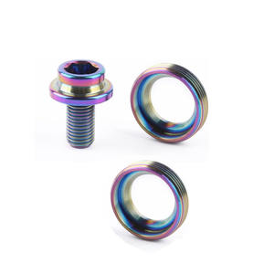 Vis de pédale de vélo M4 personnalisées - Tête Torx <span class=keywords><strong>plate</strong></span> antidérapante pour VTT et vélos pliants, boulon à clé Allen, vis à tête <span class=keywords><strong>plate</strong></span> croisée - Product Image 3