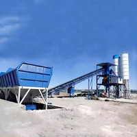 Plan de Disposition de Centrale à Béton à Faible Coût avec Convoyeur à Bande de 60m³ pour la Malaisie, Haute Efficacité