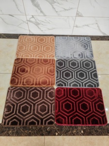 4*25m bas prix mur à mur fleur design raschel gaufré vison tapis tapete - Product Image 4