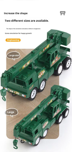 Camion-grue de construction en plastique pour garçons, véhicule multifonctionnel à inertie avec corde de levage, pour les 5-13 ans - Product Image 4
