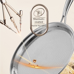 Poêle à crêpes antiadhésive en titane martelé de 11 pouces, plaque à pizza en titane ultra-durable pour la cuisson - Product Image 2