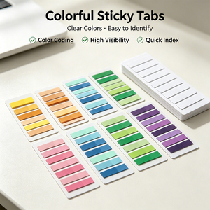 SK Marqueurs de page autocollants colorés, index, organiseurs, blocs-notes - Product Image 2