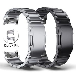 Bracelet en alliage de titane respirant de luxe pour <span class=keywords><strong>Samsung</strong></span> pour <span class=keywords><strong>Galaxy</strong></span> <span class=keywords><strong>Watch</strong></span> 6/7/<span class=keywords><strong>5</strong></span>/4 Taille 22 mm Bouton à dégagement rapide Bracelets de montre - Product Image 1