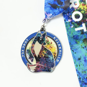 Medallas Personalizadas de Esmalte Duro, Premios Metálicos de Primera Calidad, Medallas <span class=keywords><strong>Animel</strong></span>, Color Personalizado, Impresión UV, Medalla Deportiva de Epoxi - Product Image 3