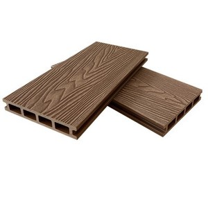 Tarima de Exterior Impermeable de Alta Calidad, Moderna, Ranurada y Hueca, de WPC, 140*25mm, Encastrable, para Terraza - Product Image 3
