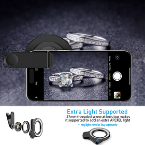 Objectif <span class=keywords><strong>macro</strong></span> pour téléphone Apexel HD, objectif <span class=keywords><strong>macro</strong></span> longue portée 30-120 mm pour la photographie de bijoux/d'empreintes digitales - Product Image 5