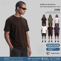 T-shirt de sport personnalisé HEIQ, série sensation fraîche, 210g, coupe ample, en mélange de coton, haute élasticité, effet rafraîchissant