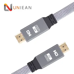 OEM Aluminum Alloy Housing Copper 4K HDMI to HDMI Flat HDMI Cable 2.0 for HDTV Home Audio Video Monitor DVD Player