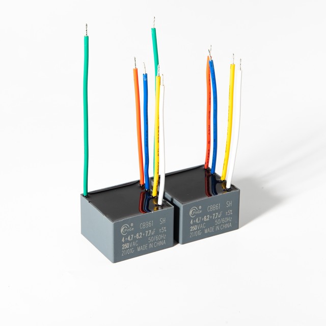 Celling Fan Capacitor 450V 4 Wires Speed Regulation Fan Capacitor CBB61