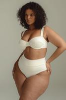 Nieuwe trend dames bikiniset met textuur en beugels - tweedelig badpak met vierkante hals en hoge taille voor zomer, strand en zwembad