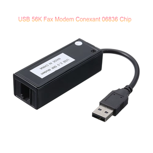 Conexant 06836 <span class=keywords><strong>Modem</strong></span> <span class=keywords><strong>USB</strong></span> externe <span class=keywords><strong>56K</strong></span> pour numérotation directe, émetteur-récepteur de fax réseau avec interface RJ-11 pour système Eastfax - Product Image 1