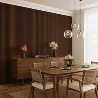 Panneau acoustique en bois MDF chêne gris, panneau mural décoratif absorbant le son, design contemporain, design d'intérieur