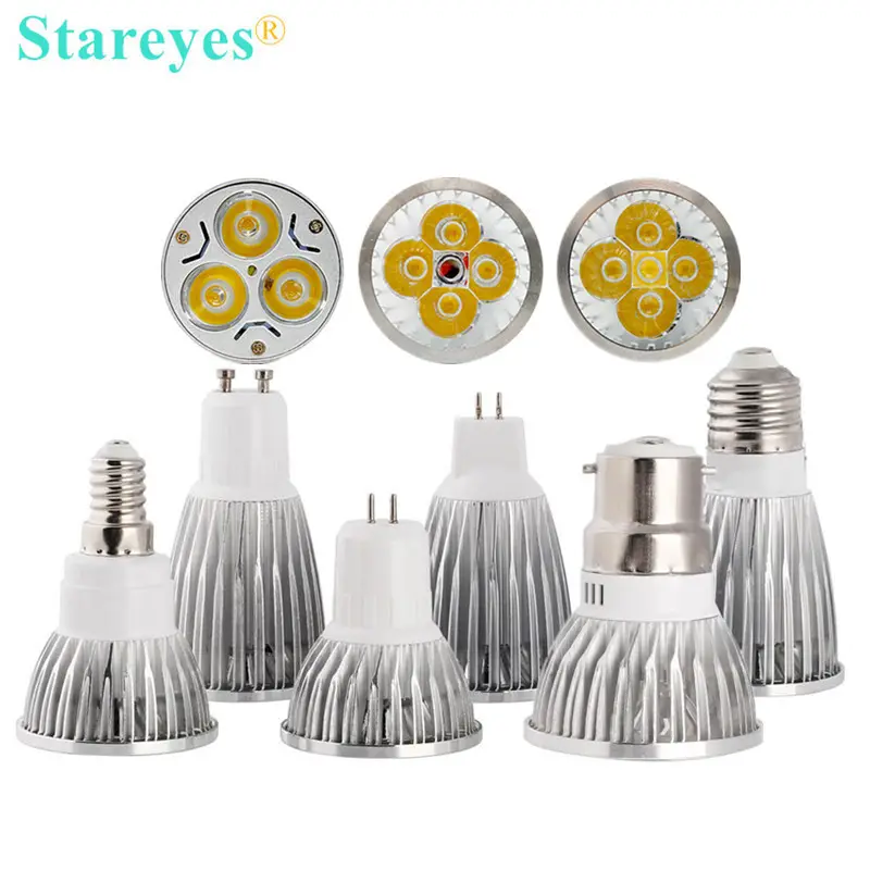 Gratis Pengiriman 100 Buah Dimmable 3W 4W 5W GU10 E14 E27 B22 GU5.3 MR16 LED Lampu Sorot Lampu Downlight Bohlam Lampu Sorot LED