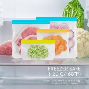 HuamaohengchunReusable Gallon <b>Freezer</b> Bags, 10 <b>Pack</b> Dishwasher Safe Silicone Food Snack Storage Bagsfor Snack, Sandwich, Lunch - Product Image 4