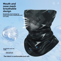 Vente chaude Camouflage maille écharpe cache-cou noir bandeau Bandana vélo moto équitation cyclisme
