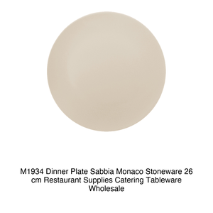 Assiette plate Monaco Sand 26 cm en grès M1934 - Product Image 2
