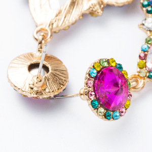 <span class=keywords><strong>Orecchini</strong></span> Pendenti Boho Vintage con Strass Colorati e Perline di Vetro, Gioielli di Lusso per Donne - Product Image 4
