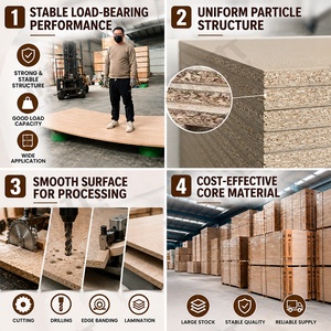 Tablero de Partículas de Alta Calidad de 8mm, 12mm, 18mm, 25mm, Panel de 4x8 Pies para Muebles, Gabinetes y Proyectos de Interiores - Product Image 4