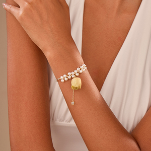 Bracelets de charme à la mode faits à la main, nouveau design 2025, pendentif en <span class=keywords><strong>rose</strong></span> préservée, perles <span class=keywords><strong>Swarovski</strong></span>, plaqué or 14 carats, fermoir extensible sécurisé - Product Image 5