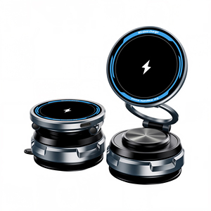 Support de téléphone magnétique puissant à ventouse, chargeur sans fil rapide 15W pour tableau de bord, pare-brise, miroir - Product Image 1