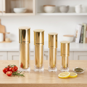 Flacon pompe acrylique 30ml 50ml 80ml 120ml avec impression sérigraphique dorée pour lotion, parfum, huile essentielle - Laura <span class=keywords><strong>Mercier</strong></span> - Product Image 3