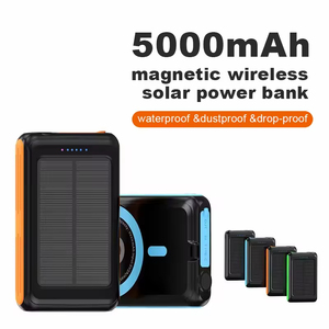 Batería Externa Solar Magnética Mini de 5000mAh, 10W, Carga Rápida Inalámbrica, Doble USB, Micro USB, Resistente al Agua - Product Image 6